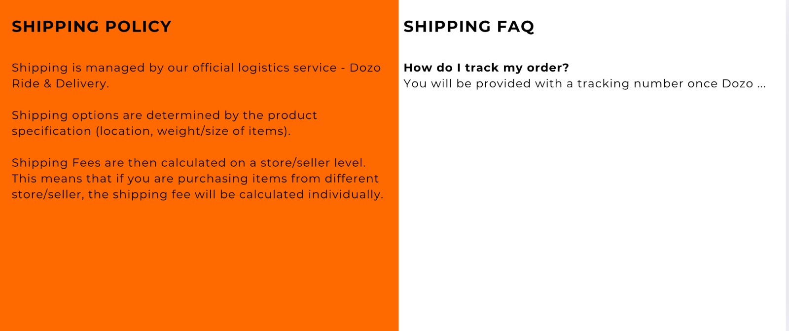 Dozo Delivery