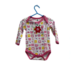 Baby Long-Sleeve Bodysuit - Color: pink
