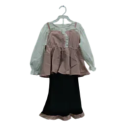 Children's Two-Piece Coordinated Clothing Set - Color: pink