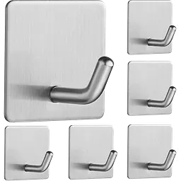 Stainless Steel Adhesive Hook. - Master
