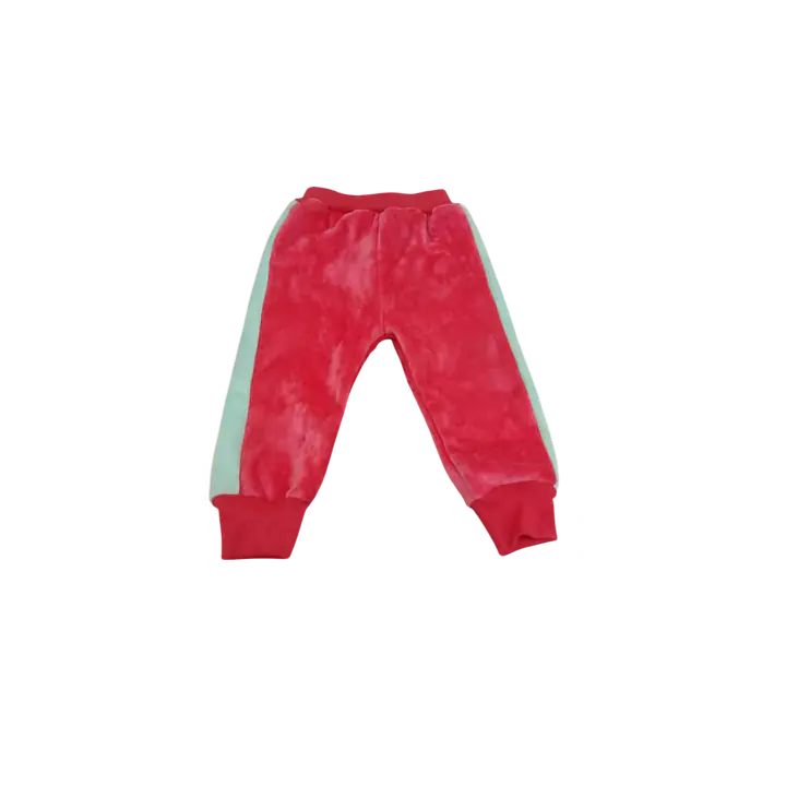 Kids Terry Jogger Pants - Color: red, Size: 16