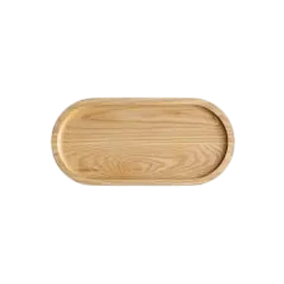 Oval Natural Solid Wood Serving Tray & Decorative Platter secondary image