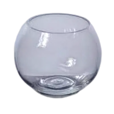 Clear Glass Bubble Bowl Vase primary image