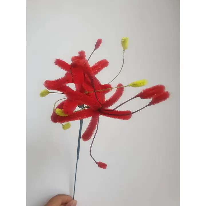 Pipe cleaner flower Red - Master
