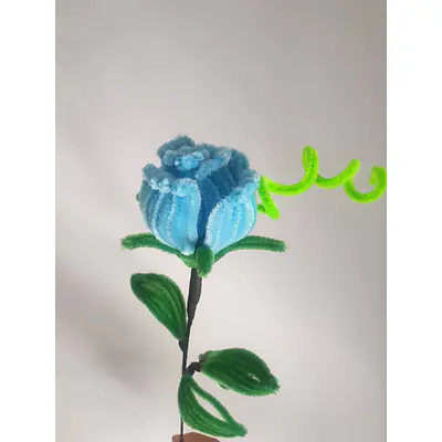 Sky Blue Tulip Pipe Flower primary image
