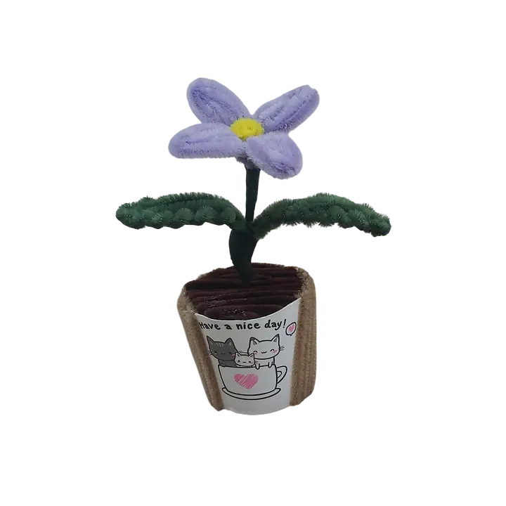 Purple Petal Potted Flower - Master