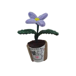 Purple Petal Potted Flower - Master