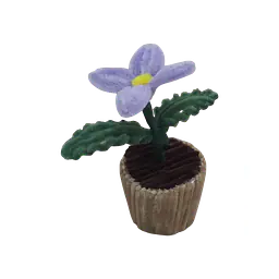 Purple Petal Potted Flower - Master