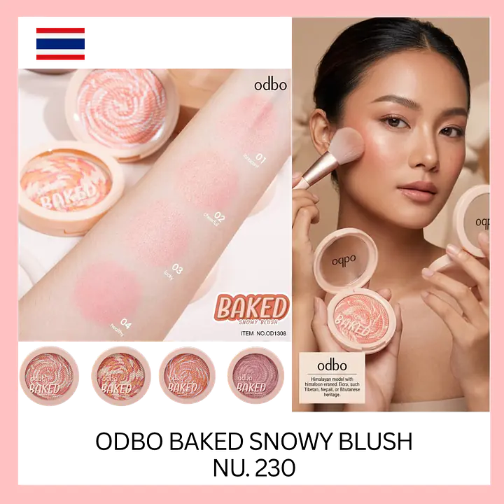 odbo Baked Snowy Blush - Master