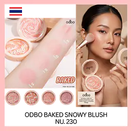 odbo Baked Snowy Blush - Master
