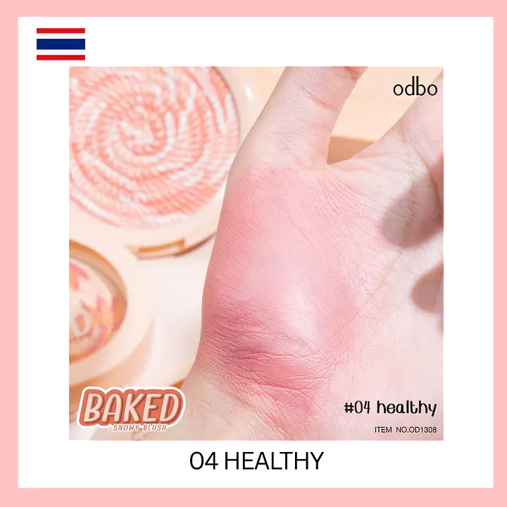 odbo Baked Snowy Blush - Master