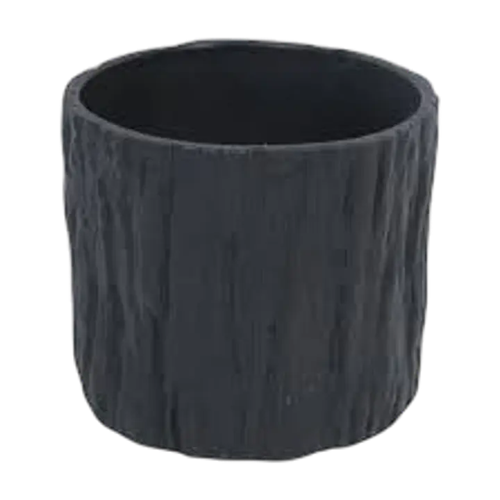 Tree Bark Planter / Flower Pot - Color: black