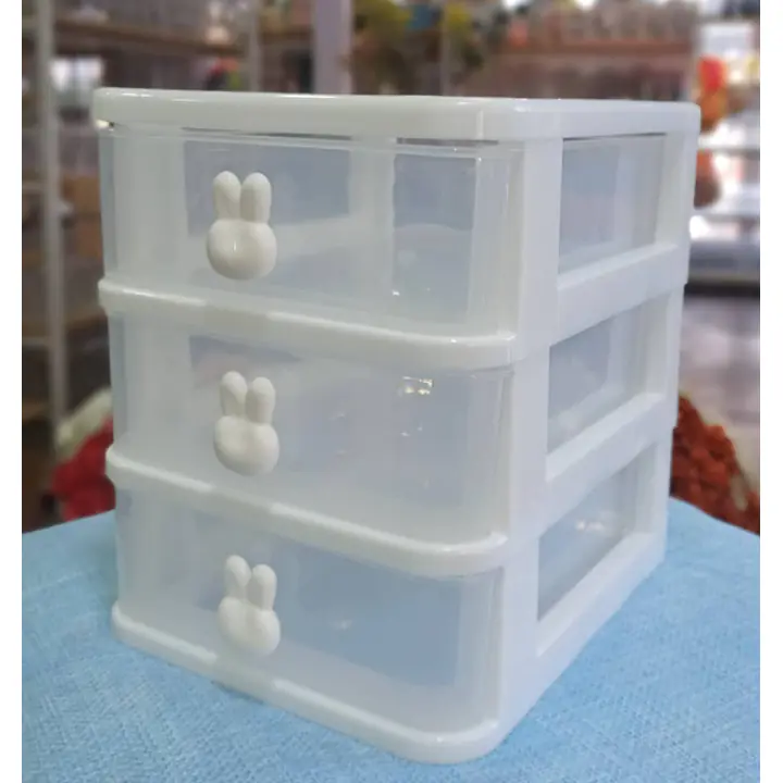 Drawers 3-Tier Rabbit Grey - Master