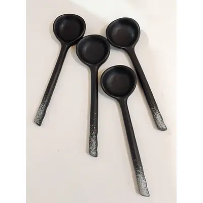 Ceramic Spoons Jap Style Pottery Mixed Colours primary image