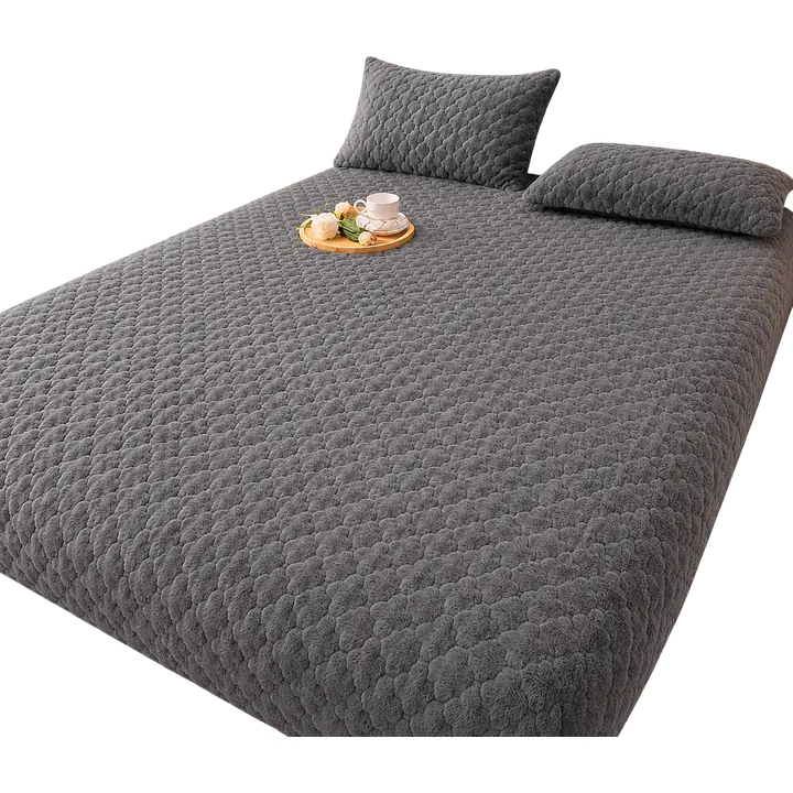 Quilted Fur Mattress protector Set - Master