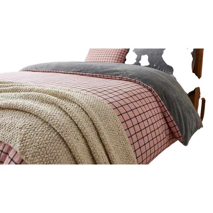Cozy Plaid Duvet Set / Bedding set (Bedsheet, Pillow Covers, Blanket Cover) - Master