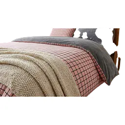 Cozy Plaid Duvet Set / Bedding set (Bedsheet, Pillow Covers, Blanket Cover) - Master