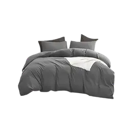Solid Color Microfiber Duvet Cover Set (Bedsheet, Pillow Covers, Blanket Cover) - Master
