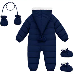 Infant Hooded Snowsuit with Mittens and Shoes - Master