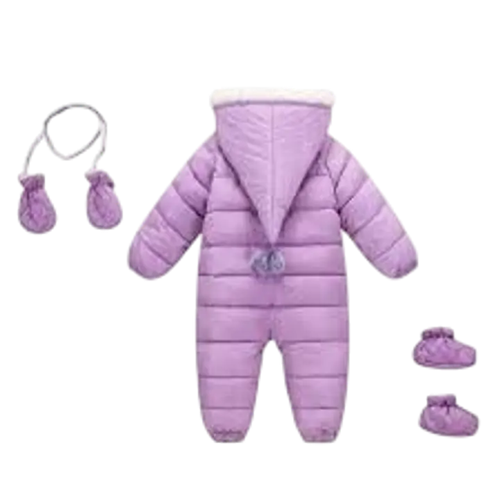 Infant Hooded Snowsuit with Mittens and Shoes - Master