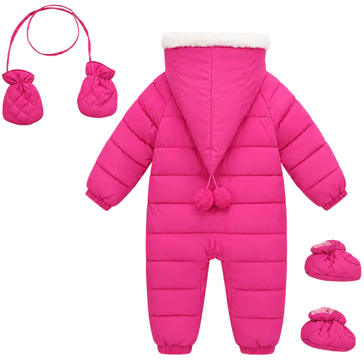 Infant Hooded Snowsuit with Mittens and Shoes - Master
