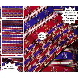 Half Kira - Silk Pattern on Telecotton. Traditional Design and color combination - Master