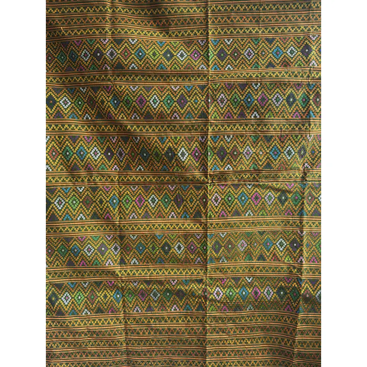 Half Kira - Silk Pattern on Telecotton. Timeless Elegance with Traditional Bhutanese Weave. - Master