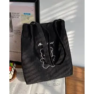 Teddy Bear Corduroy Tote primary image