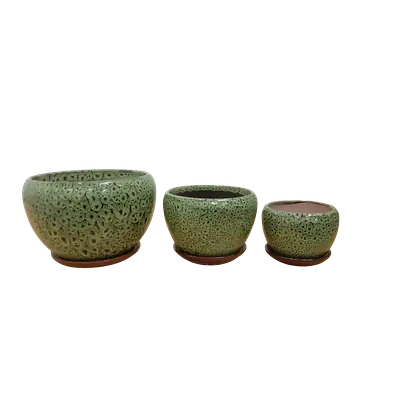 Ceramic Flower Pot set of 3 primary image