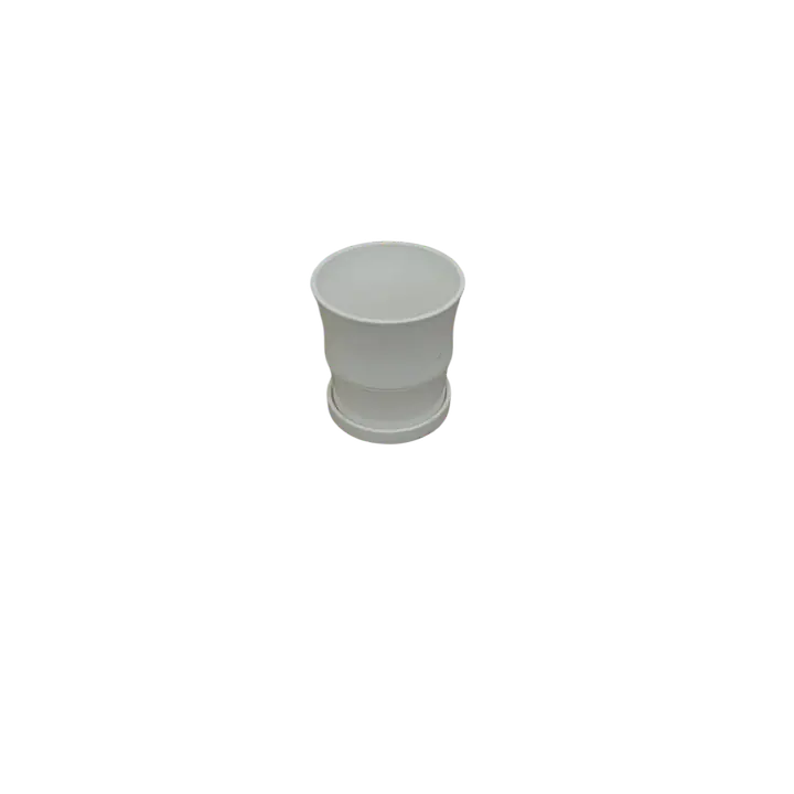 White color Flower Pot- Medium - Master