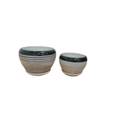 Ceramic Plant Pot set of 2 primary image