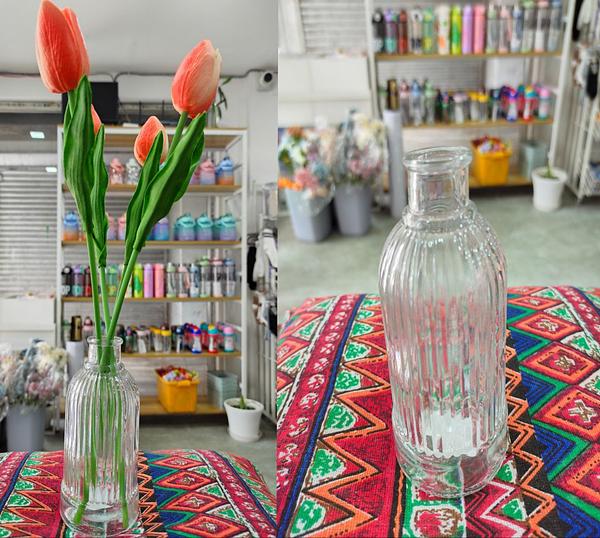 Glass Flower Vase Clear
