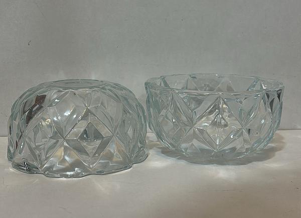 Engraved Pattern Glass Bowl