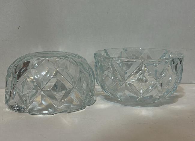 Engraved Pattern Glass Bowl