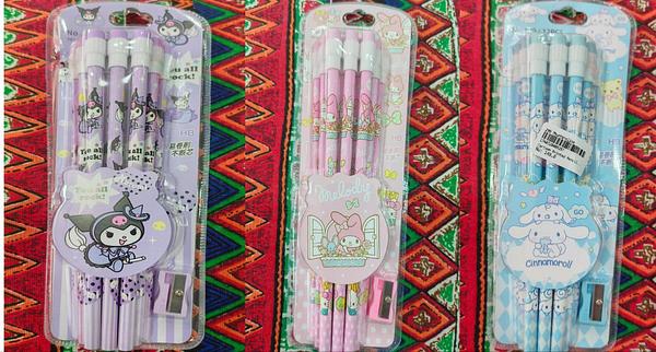 Cartoon Character Pencil Set of 12