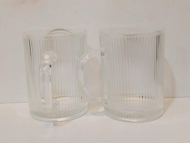 Striped Coffee Mug W/ Handle.