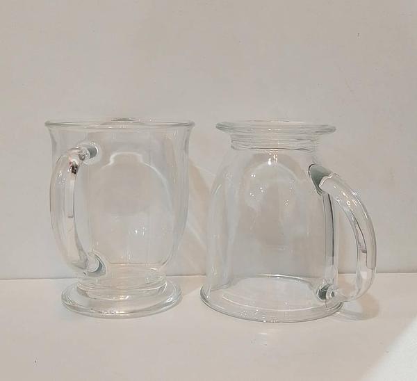 Striped Tempered Glass Tea Cup