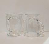 Striped Tempered Glass Tea Cup