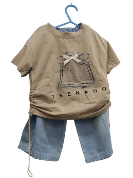 Kids' T-shirt and Denim Pants Set