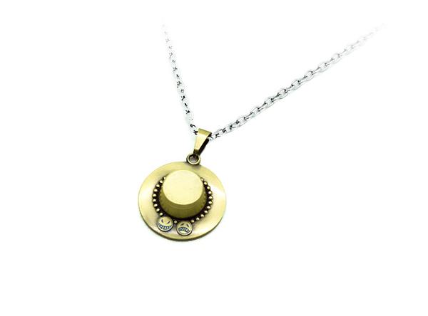 One Piece Ace Hat Necklace