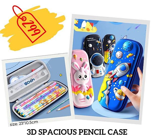 3D Spacious Pencil Case
