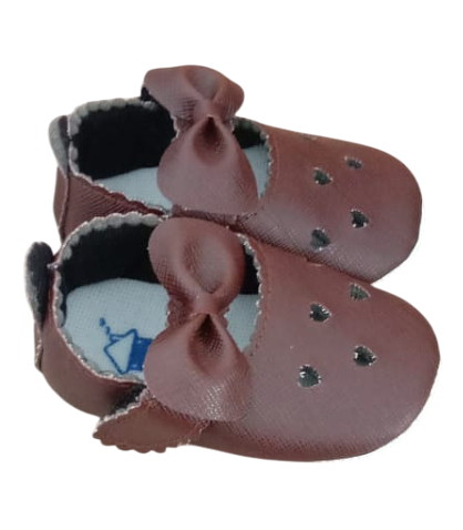 Heart Bow Soft Sole Baby Moccasins