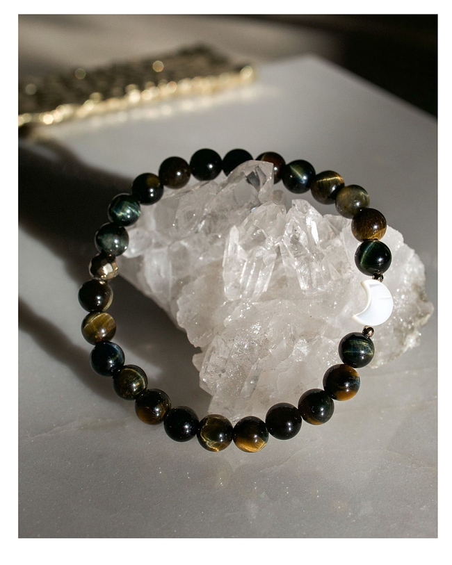 Blue Tigers Eye Bracelet