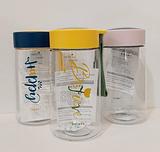 Happy Smile Water Bottle W/Strap