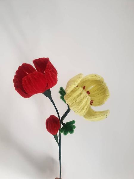 Pipe Flower Yellow Red Dual