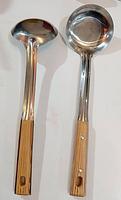 Stainless Steel Scoop w/ Wooden Handle