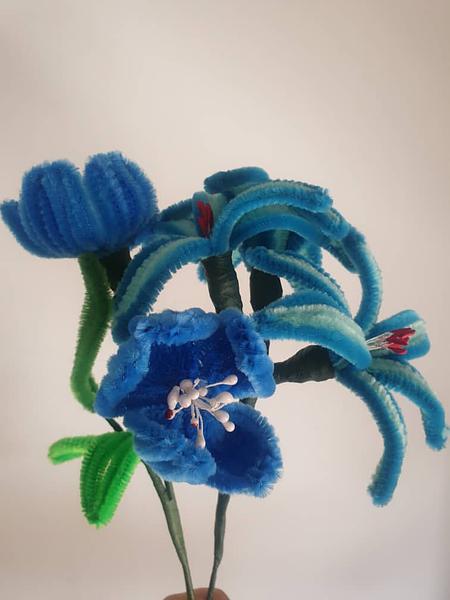 Pipe Flower Sky Blue Bunch