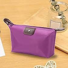 Cosmetic Bag Nylon Purple