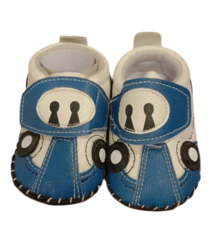 Rubber Sole Cute Cartoon Car Toddler Boy Infant Baby Casual Shoes