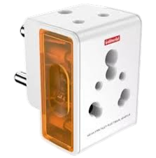 Goldmedal Curve Plus 3 Pin Multi Plug Travel Adaptor